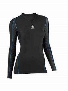 McDavid Compression Shirt Long Sleeve V-neck 8800T men zwart
