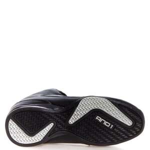 AND1 Basketbalschoen Mid Top Zwart zilver D1060MBBS