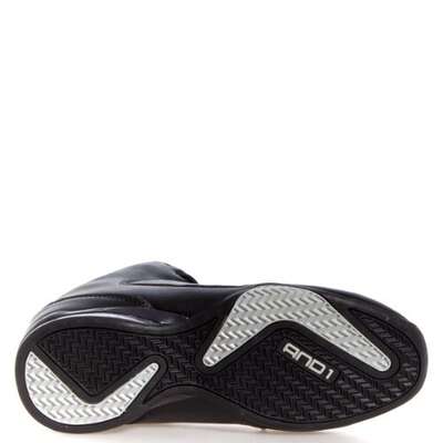 AND1 Basketbalschoen Mid Top Zwart zilver D1060MBBS