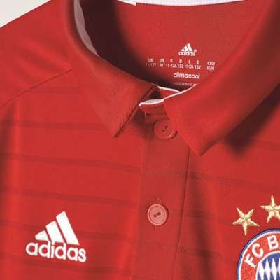 Adidas FC Bayern München Heim Kindertrikot 2016/17 Rot
