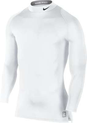 Nike Cool Compression LS Mock Top Weiß