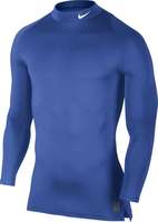 Nike Cool Compression LS Mock Top Blau