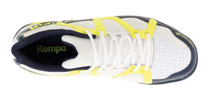 Kempa Schuhe Team weis gelb blau