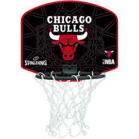 SPALDING BULLS MINIBOARD ZWART ROOD