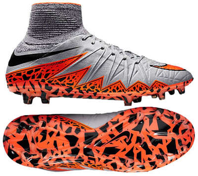 Nike hypervenom phantom ii fg grau orange | 747213-080